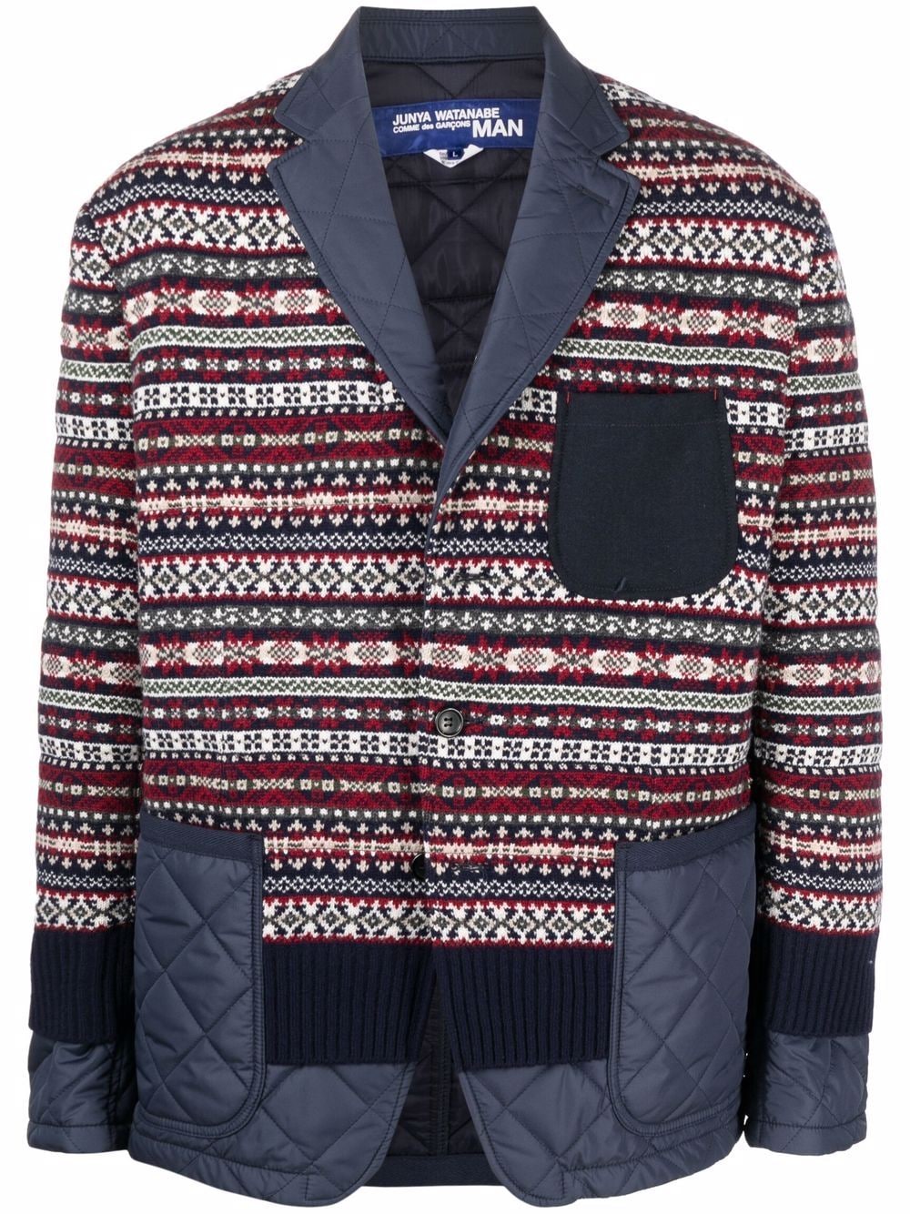 Junya Watanabe multi patchwork cardigan-