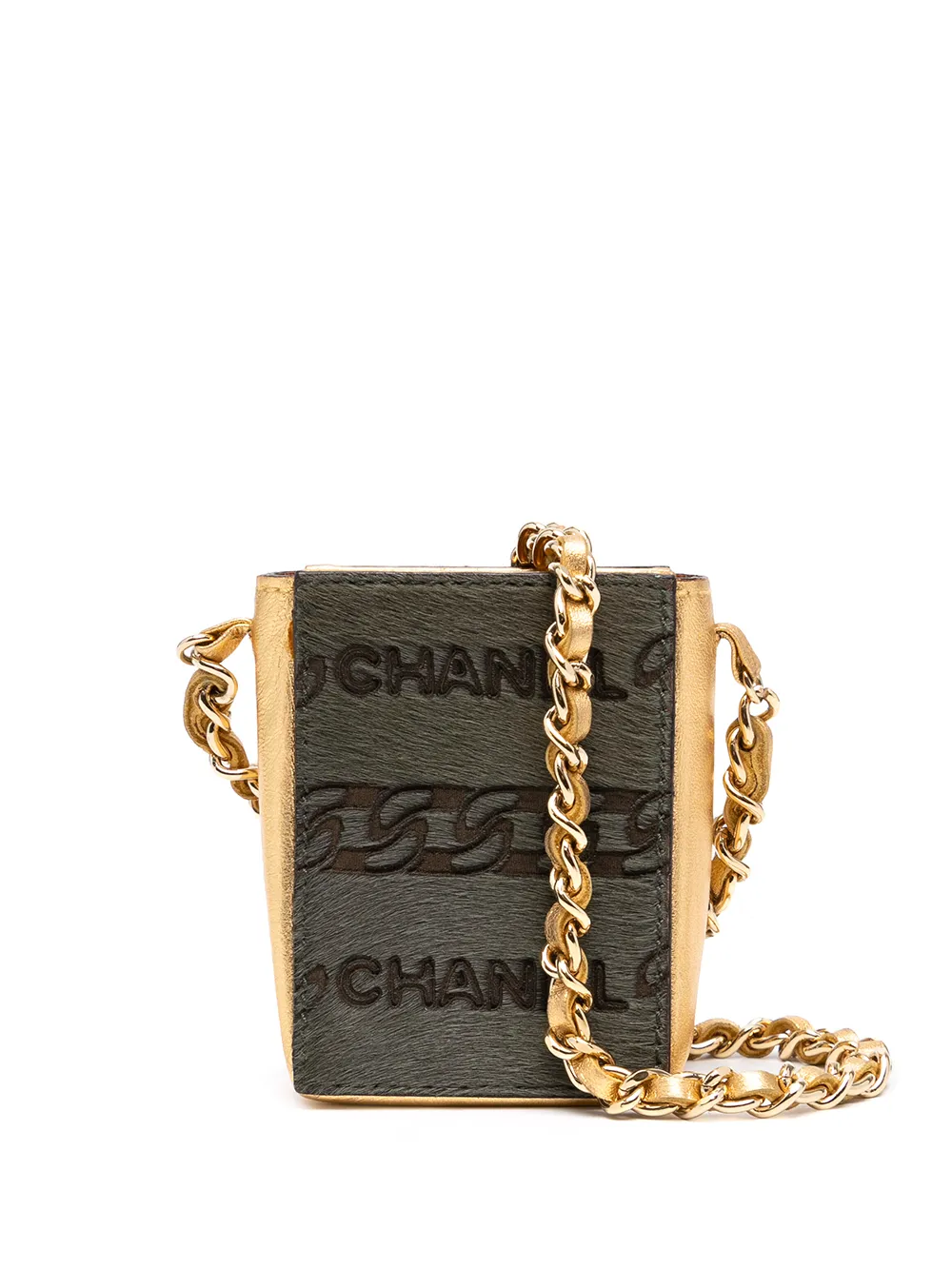 

CHANEL Pre-Owned collar con cadena 2001 - Dorado