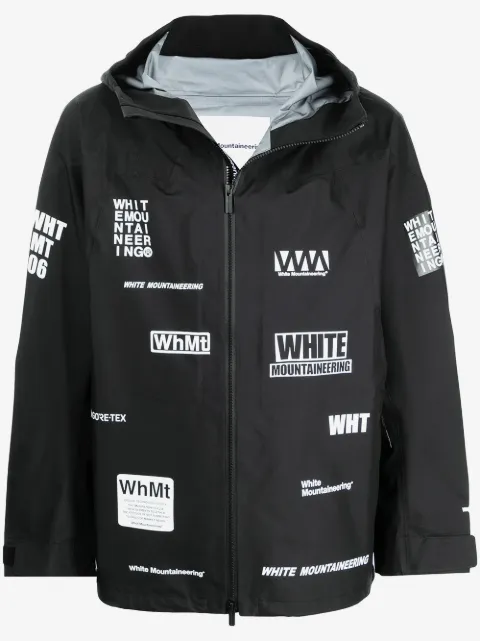 White Mountaineering graphic-print zip-up lightweight jacket