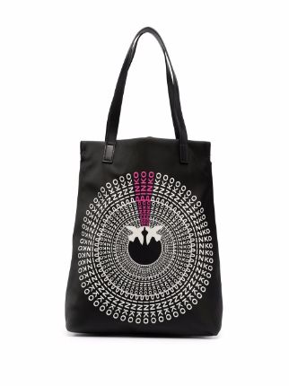 PINKO Beach logo-print Tote Bag - Farfetch