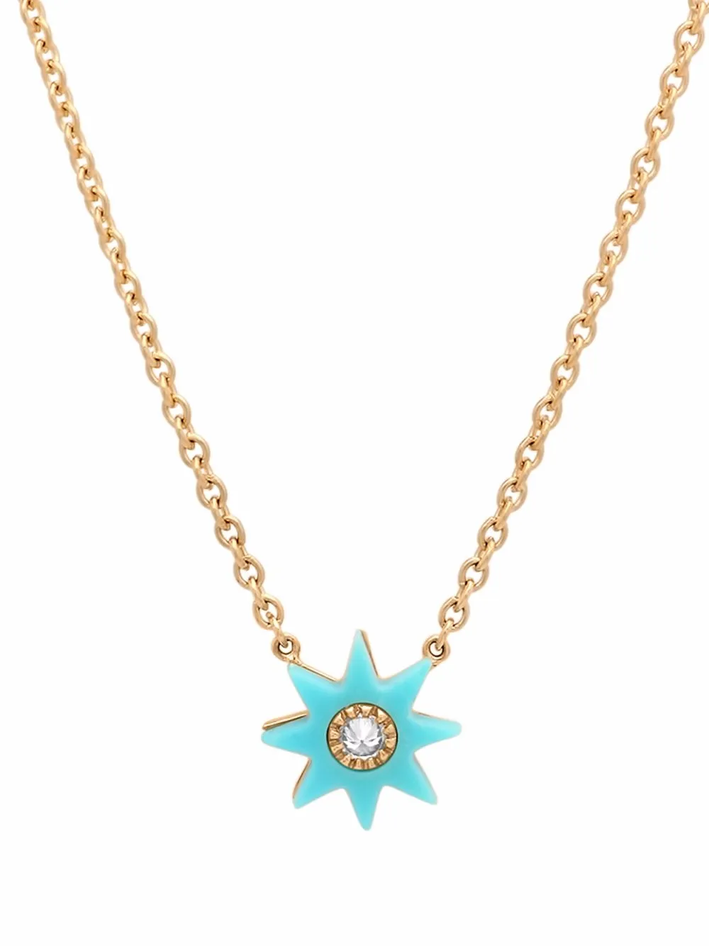 

Colette 18kt yellow gold star diamond necklace