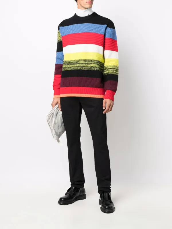 Diesel Striped Knit Jumper - Farfetch
