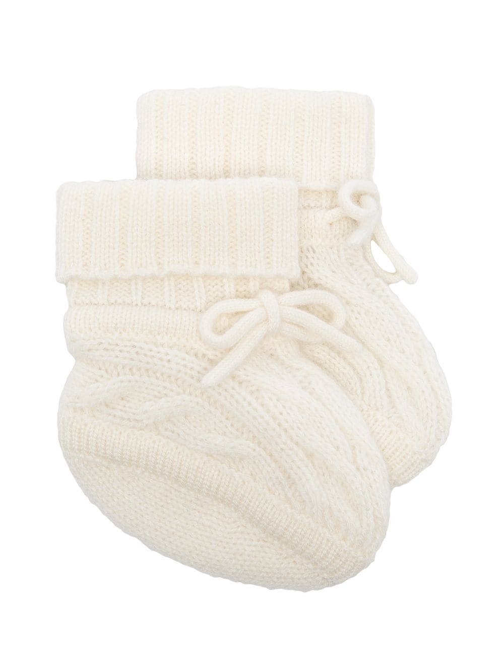 Image 1 of N.PEAL KIDS cable-knit booties