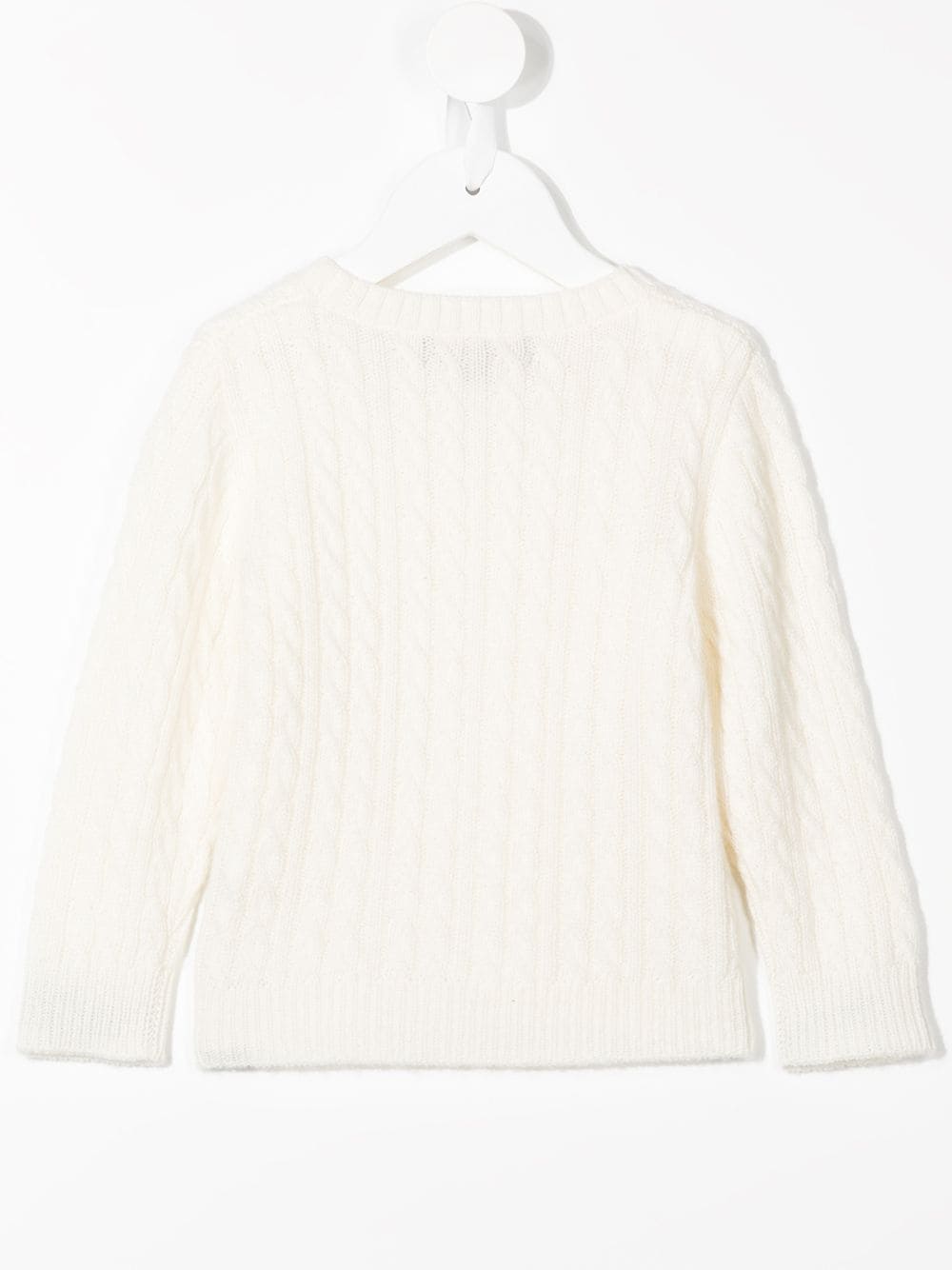 Image 2 of N.PEAL KIDS cable-knit sweater