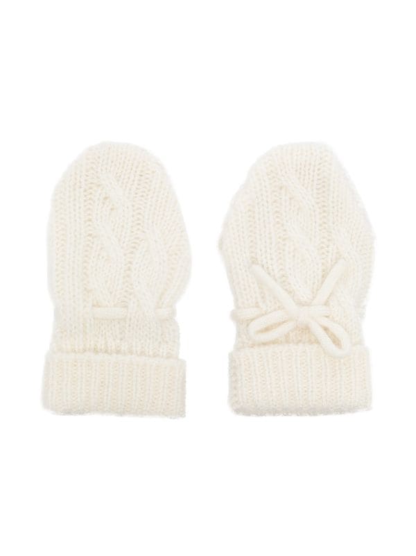 Cable-knit gloves Farfetch Accessoires Handschuhe 