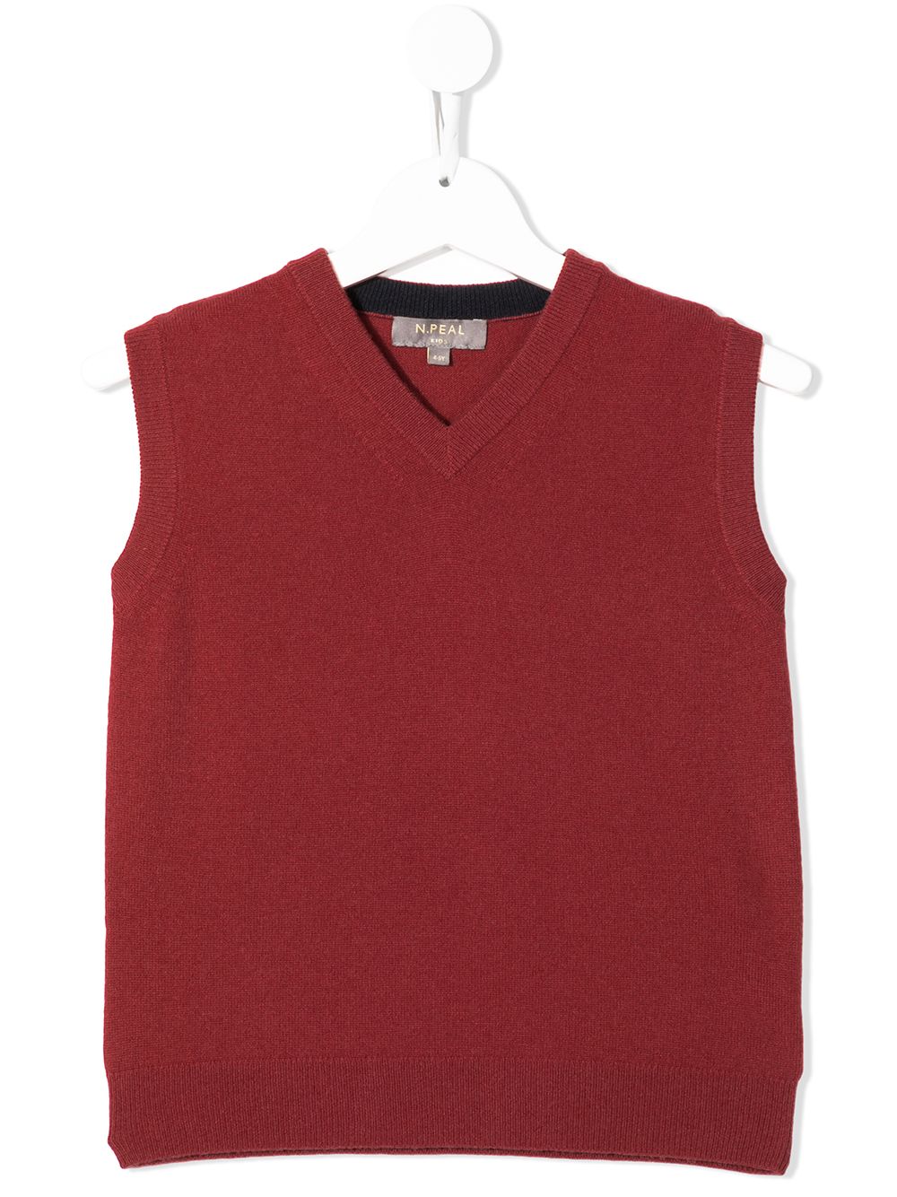 Image 1 of N.PEAL KIDS organic cashmere knitted vest top