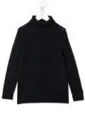 N.PEAL KIDS organic cashmere roll-neck jumper - Blue