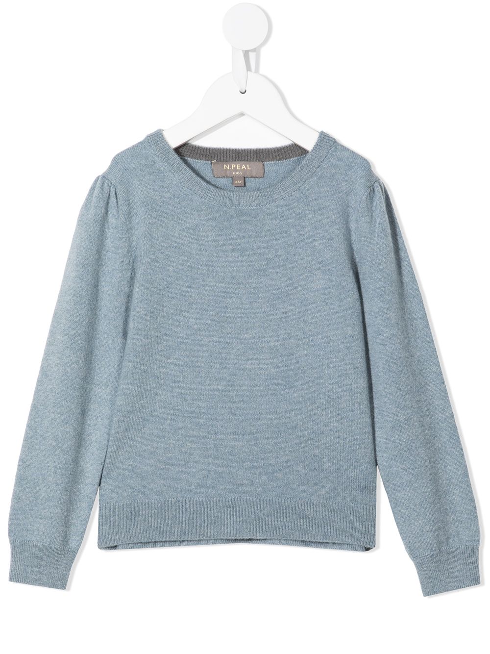 N.PEAL KIDS organic cashmere knitted jumper - Blue