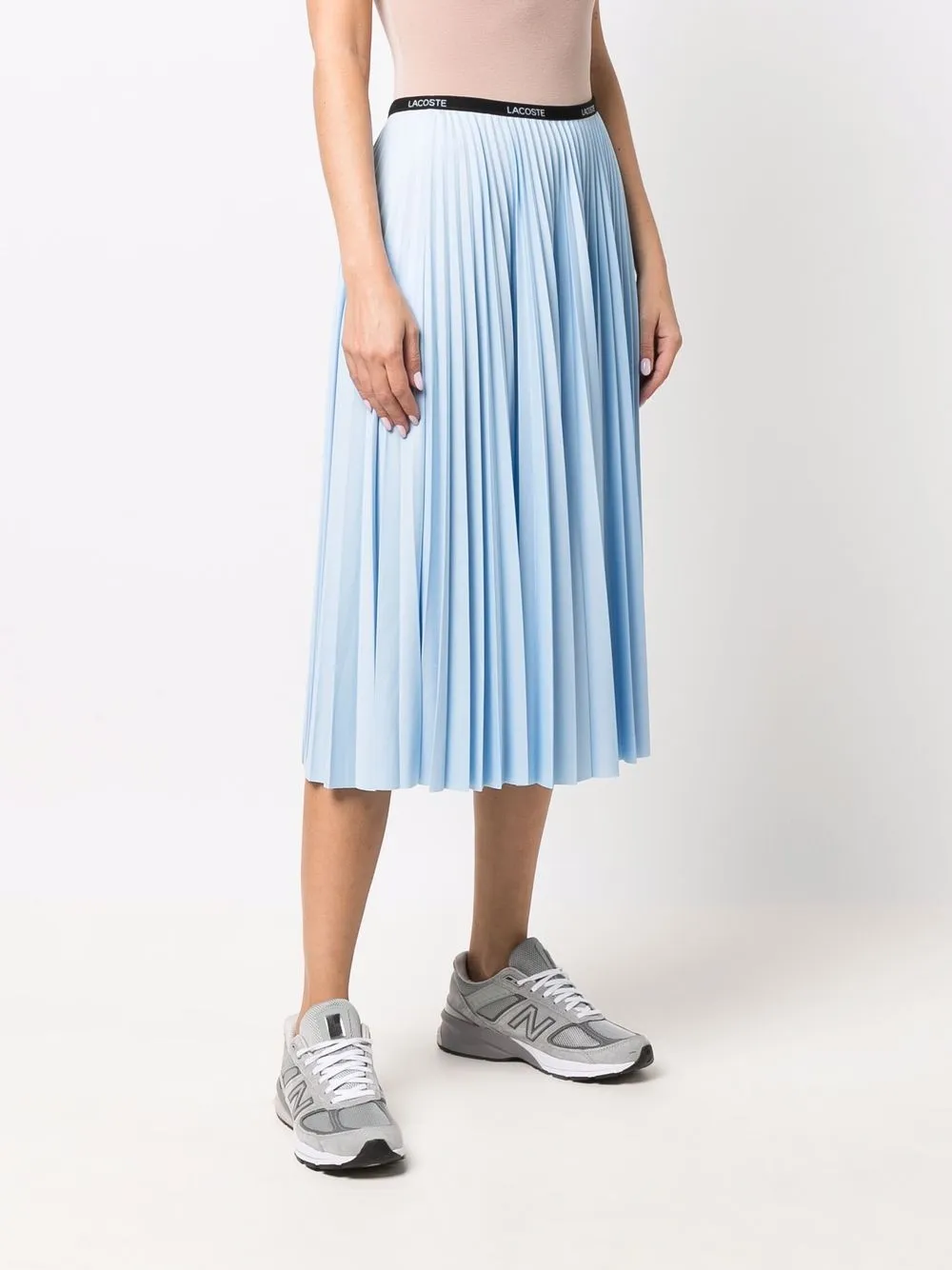 Lacoste logo-waistband Pleated Midi Skirt - Farfetch