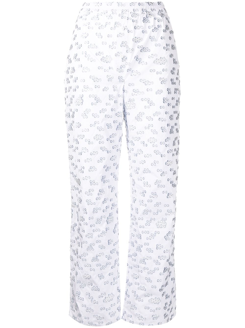 

Cecilie Bahnsen floral print trousers - Blue