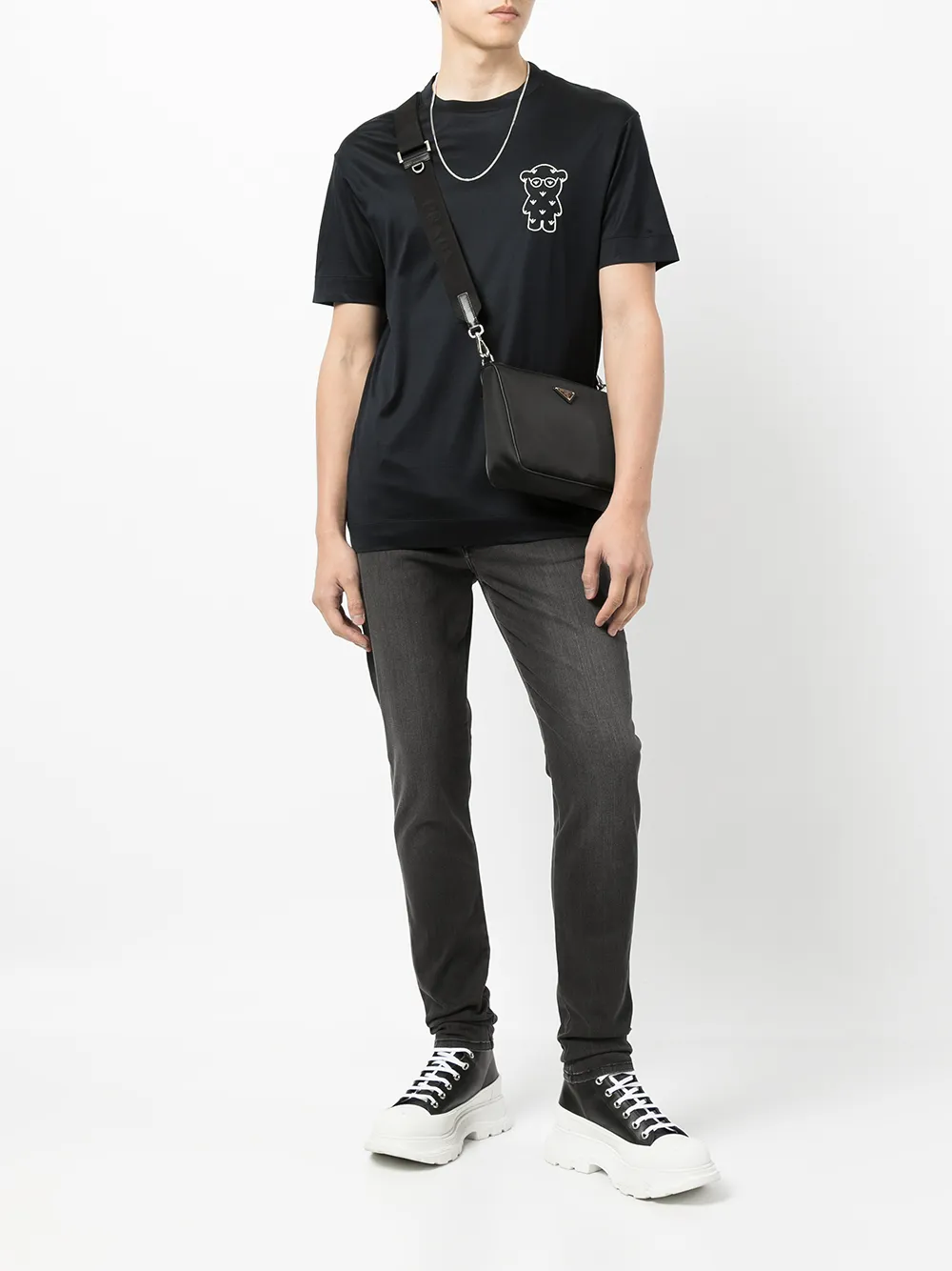 фото Emporio armani футболка с графичным принтом