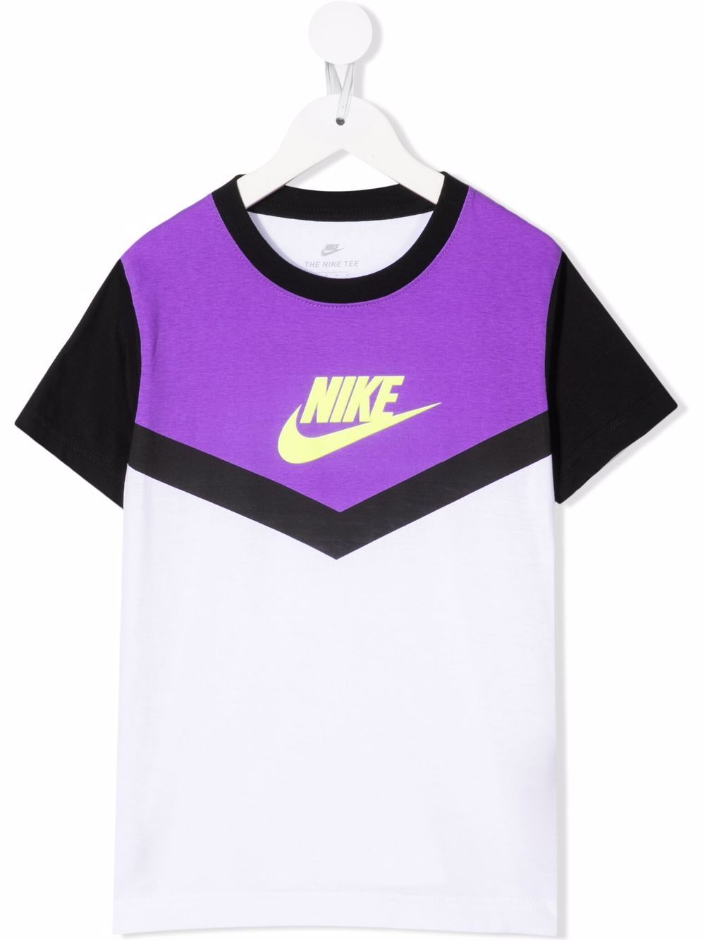 фото Nike kids swoosh-print cotton t-shirt