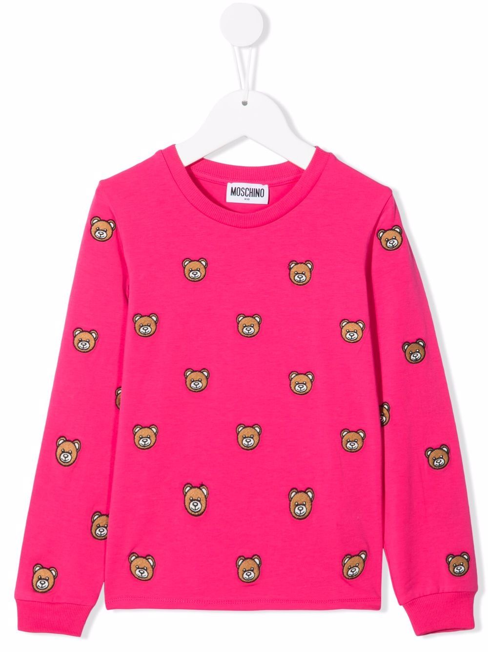 фото Moschino kids толстовка с принтом teddy bear