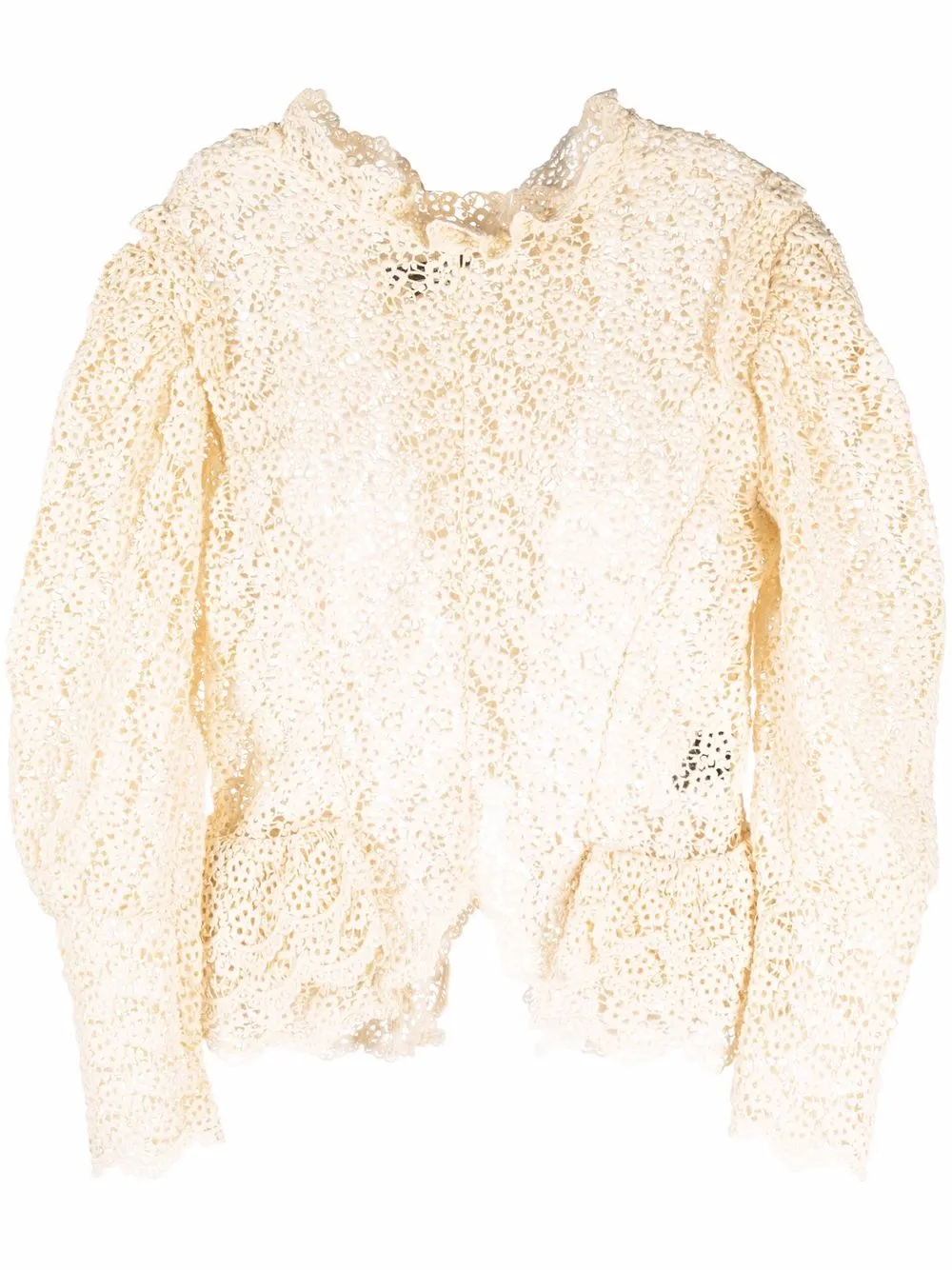 

Isabel Marant lace-detail blouse - Neutrals
