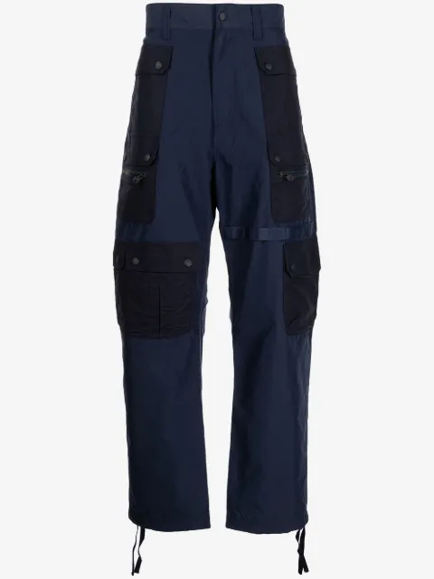 White Mountaineering multi-pocket cotton-blend parachute trousers 
