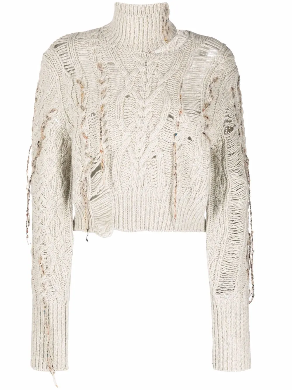 Andersson Bell джемпер фактурной вязки с эффектом потертости