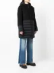 Moorer panelled hooded coat