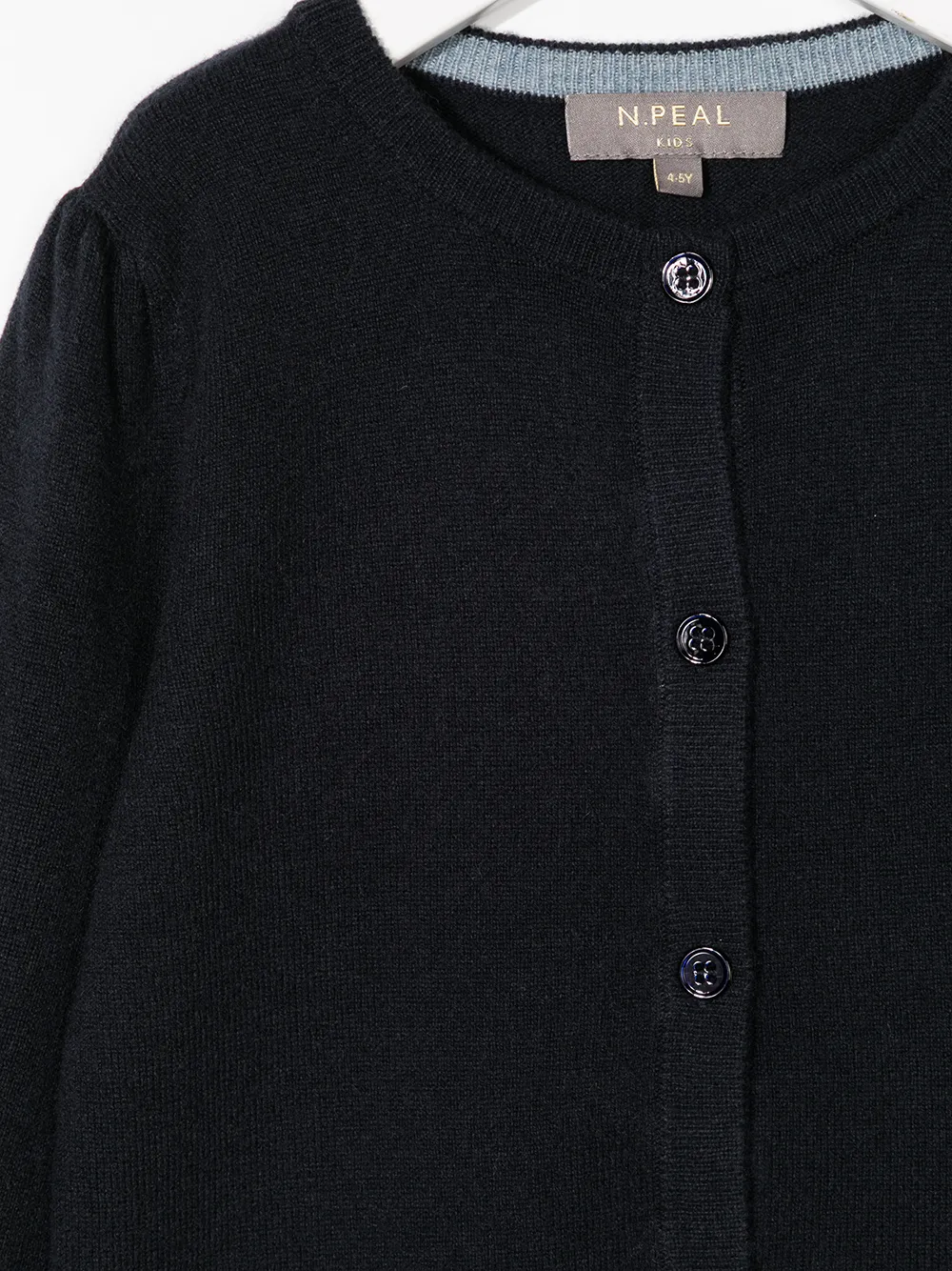  N.peal Kids Cardigan Aus Bio Kaschmir   Blau 