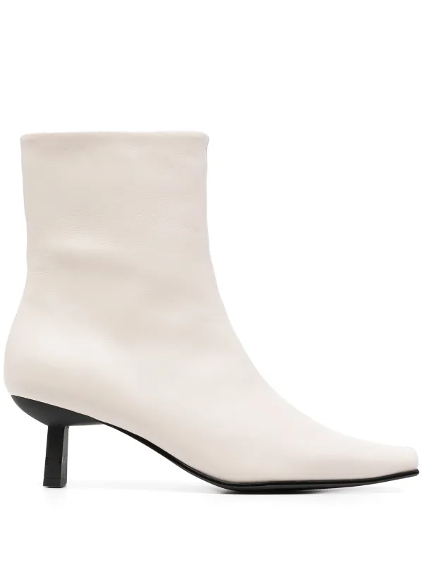 Senso Orly Heeled Leather Boots White FARFETCH IN