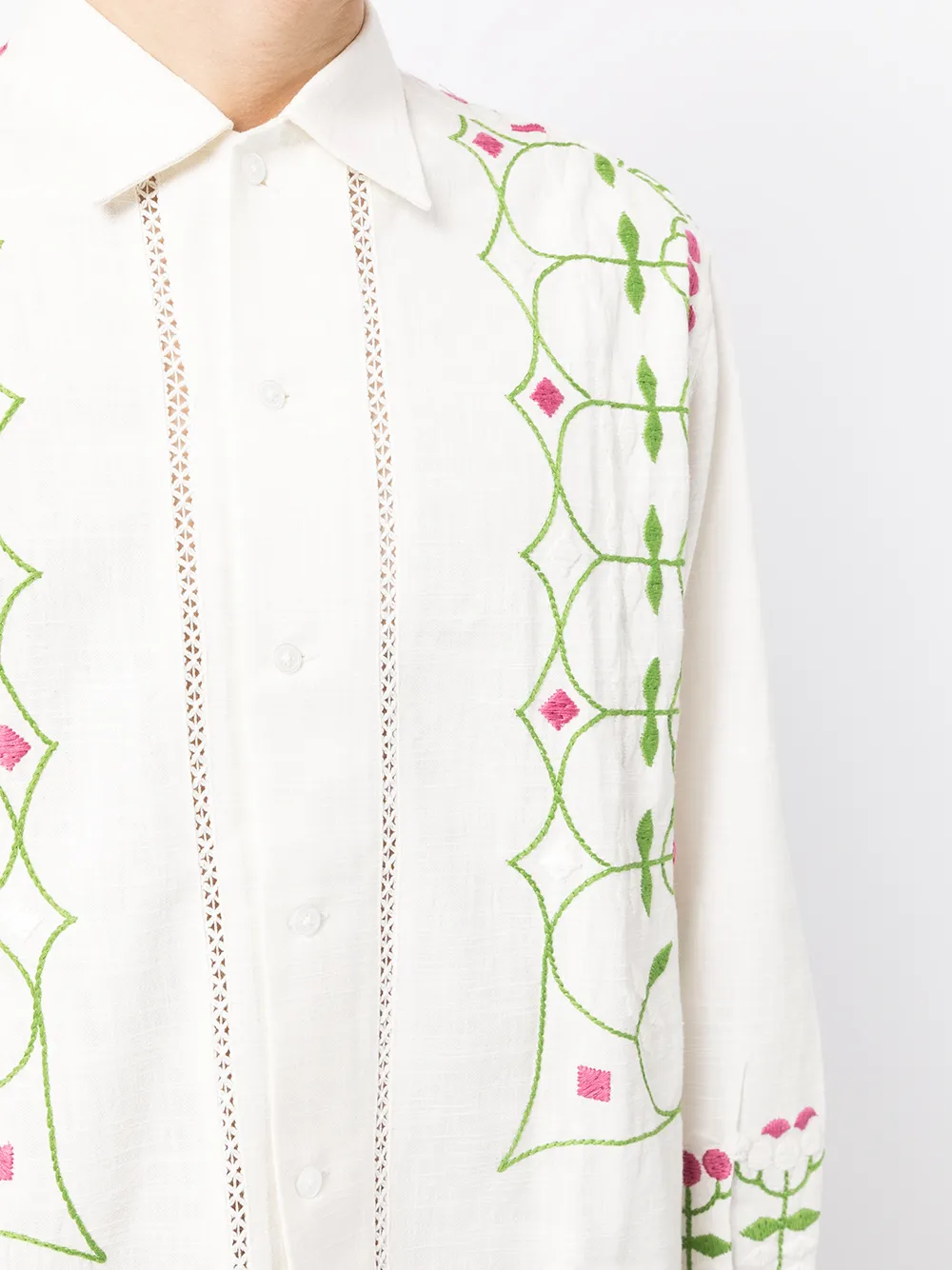 фото Bode рубашка с вышивкой