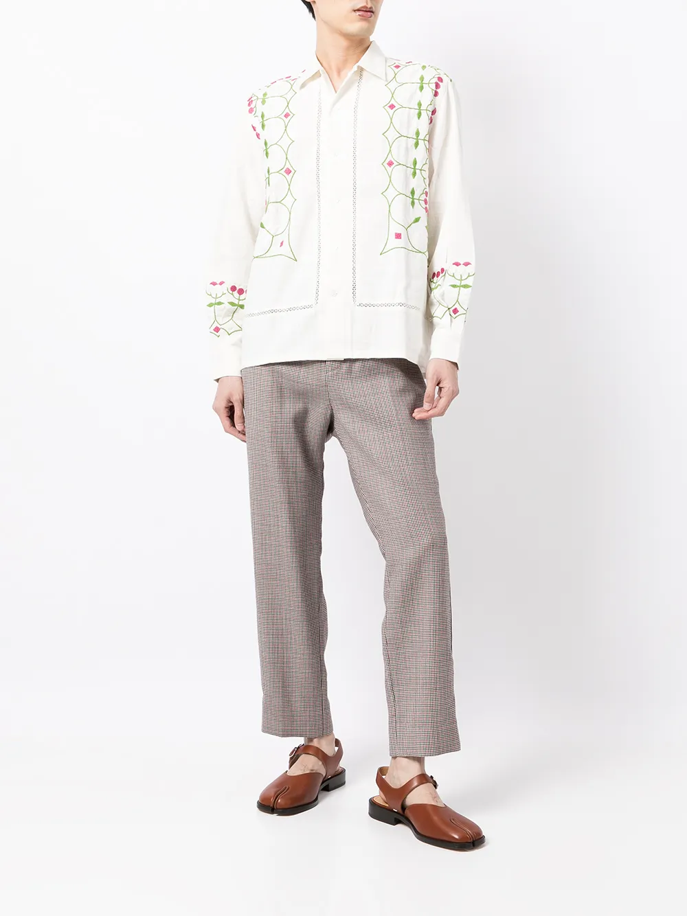 фото Bode рубашка с вышивкой