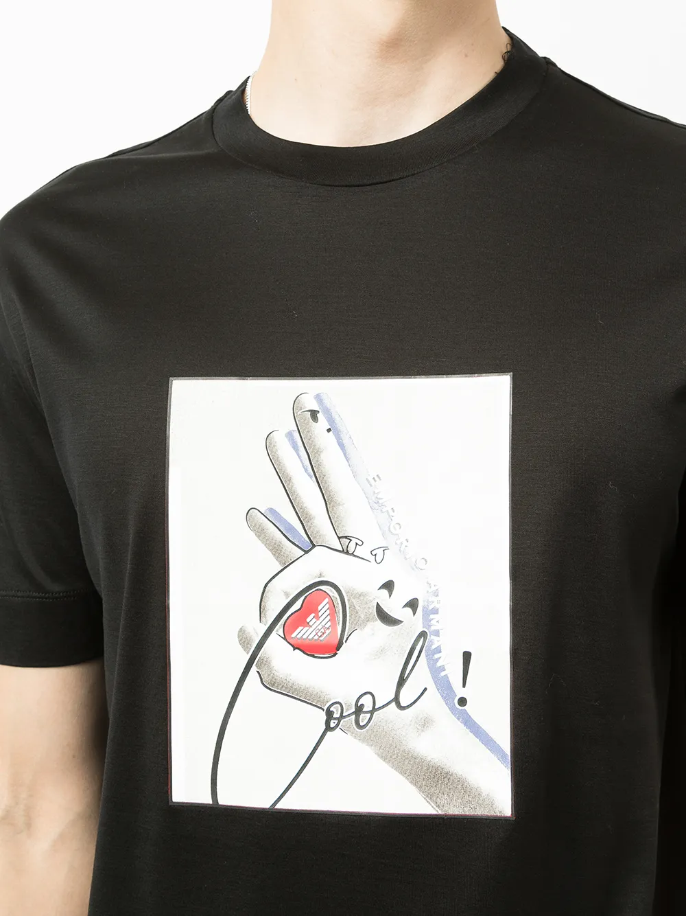 фото Emporio armani футболка с нашивкой-логотипом