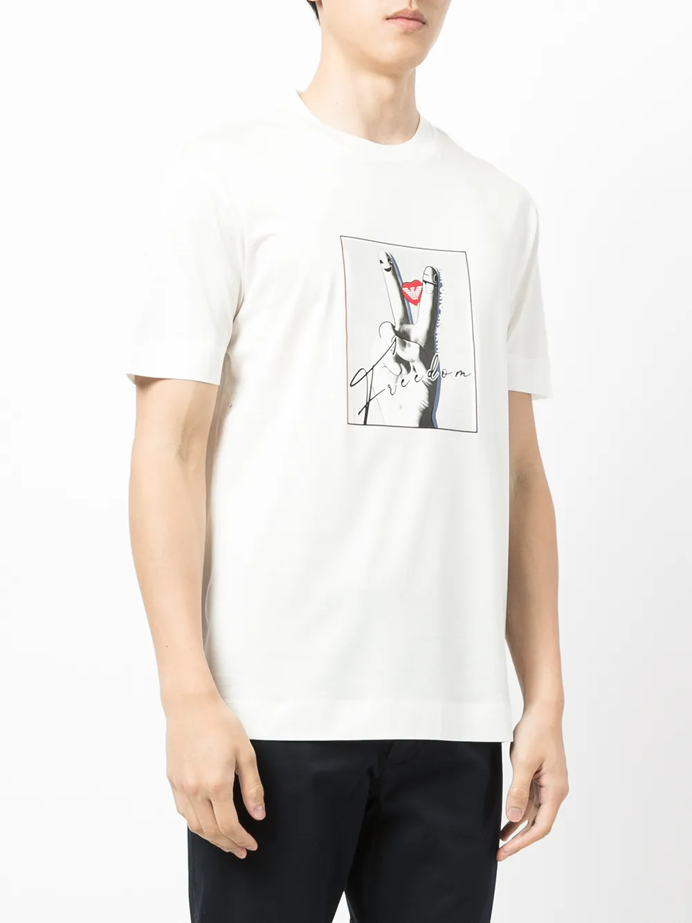 фото Emporio armani футболка с графичным принтом