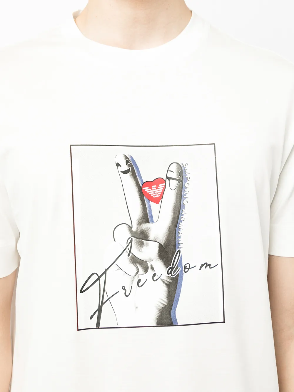 фото Emporio armani футболка с графичным принтом