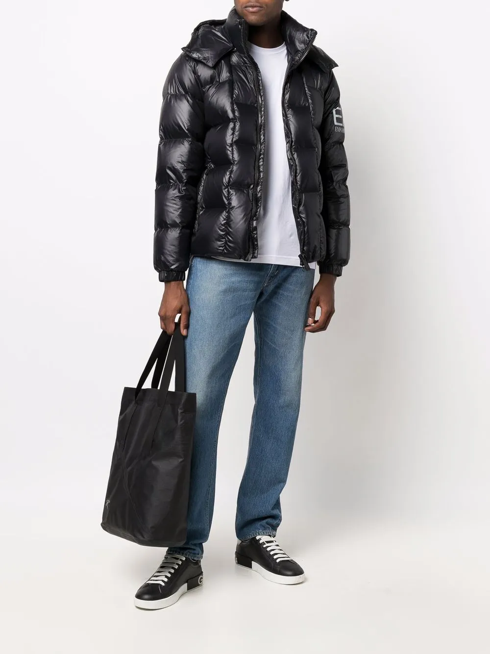 фото Ea7 emporio armani пуховик с логотипом