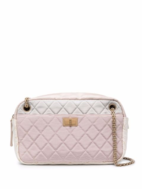 HOT SALE CHANEL 2008 diamond-quilted silk shoulder bag Women