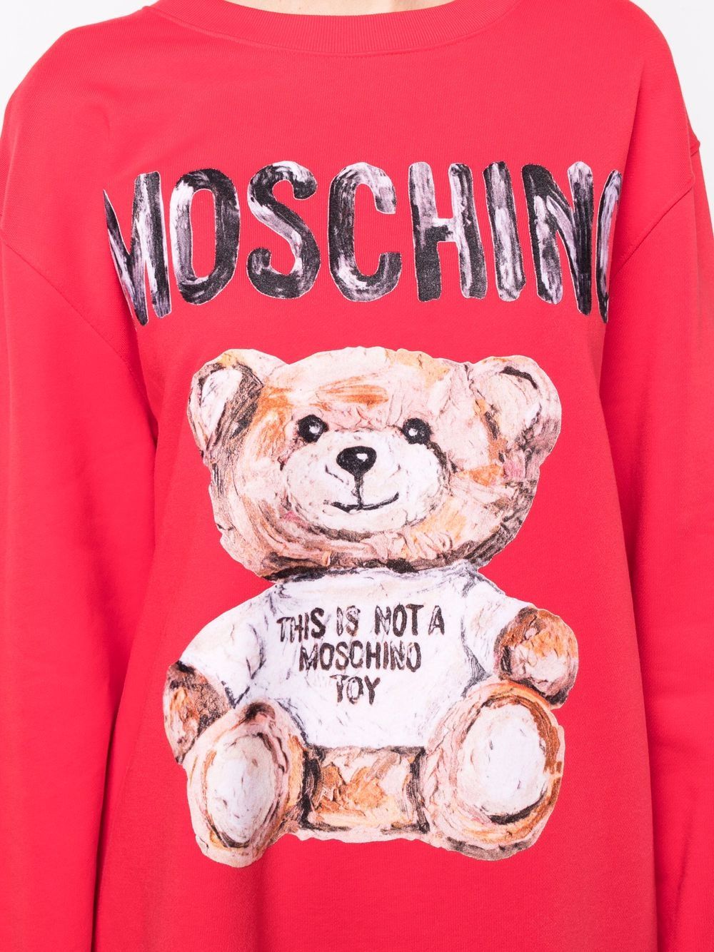 фото Moschino платье teddy bear с длинными рукавами