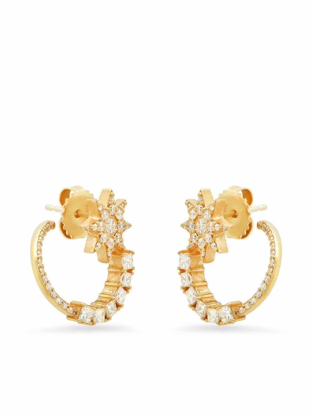 Colette серьги из желтого золота с бриллиантами