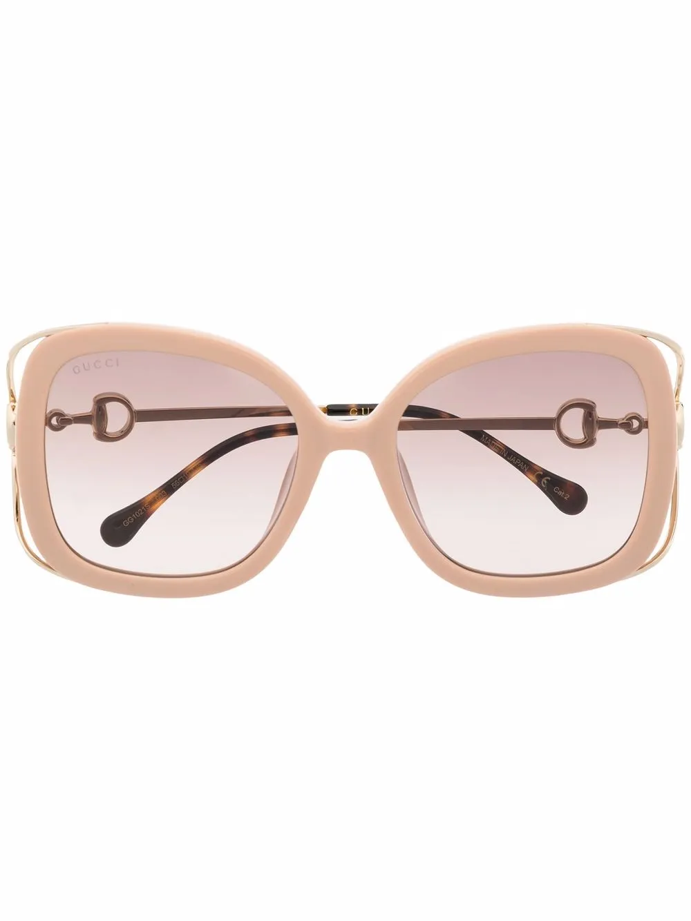 

Gucci Eyewear lentes de sol con armazón cuadrada - Dorado