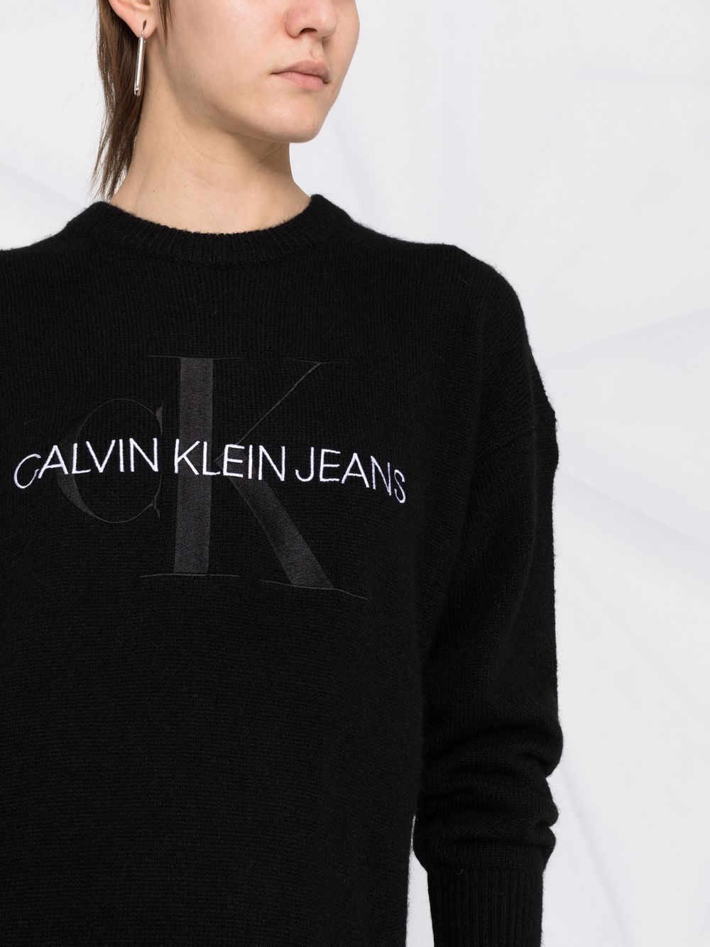 фото Calvin klein jeans платье-джемпер с монограммой