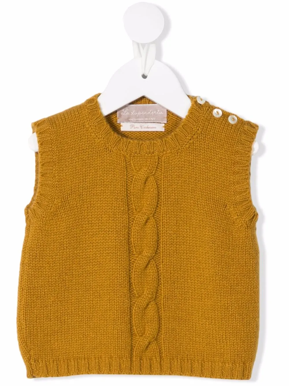 

La Stupenderia top en tejido de ochos - Amarillo