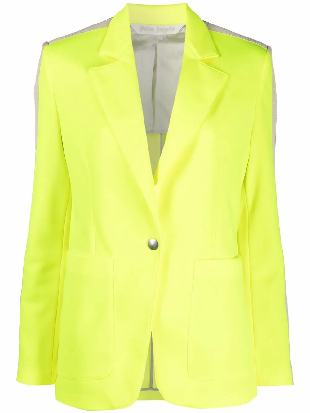 

Palm Angels striped-trim blazer - Yellow