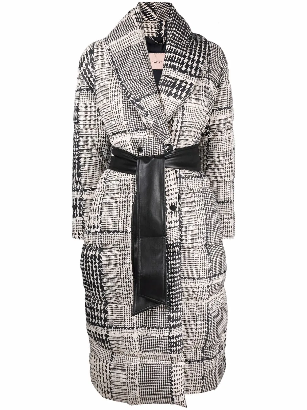 

TWINSET patterned double-breasted coat - Neutrals