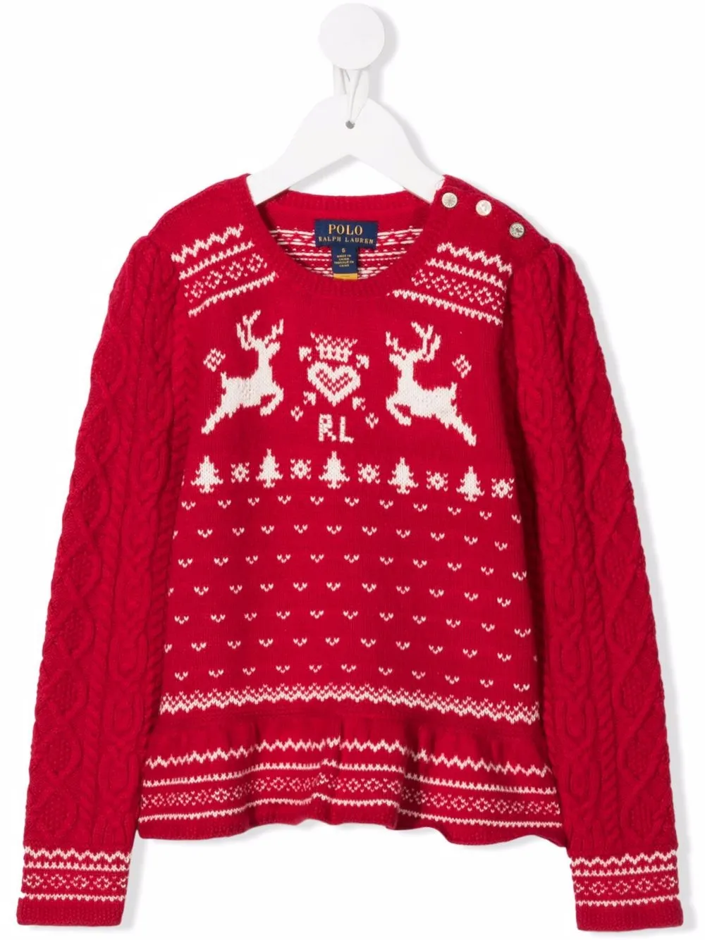 Ralph Lauren Kids джемпер с оборками