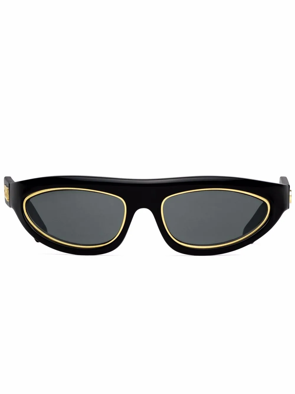 

Gucci Eyewear lentes de sol Mask - Negro