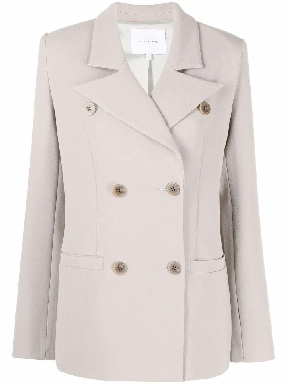 Lesyanebo двубортный блейзер строгого кроя