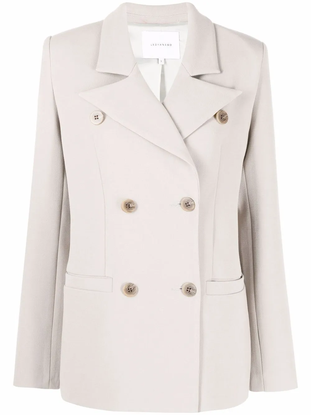 Lesyanebo двубортный блейзер строгого кроя