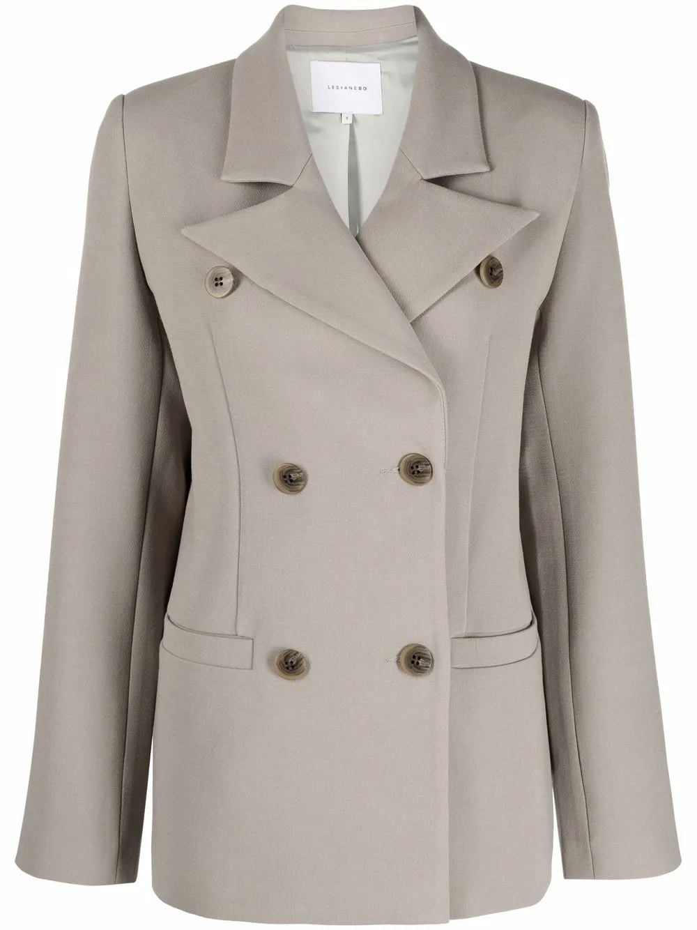 Lesyanebo двубортный блейзер строгого кроя