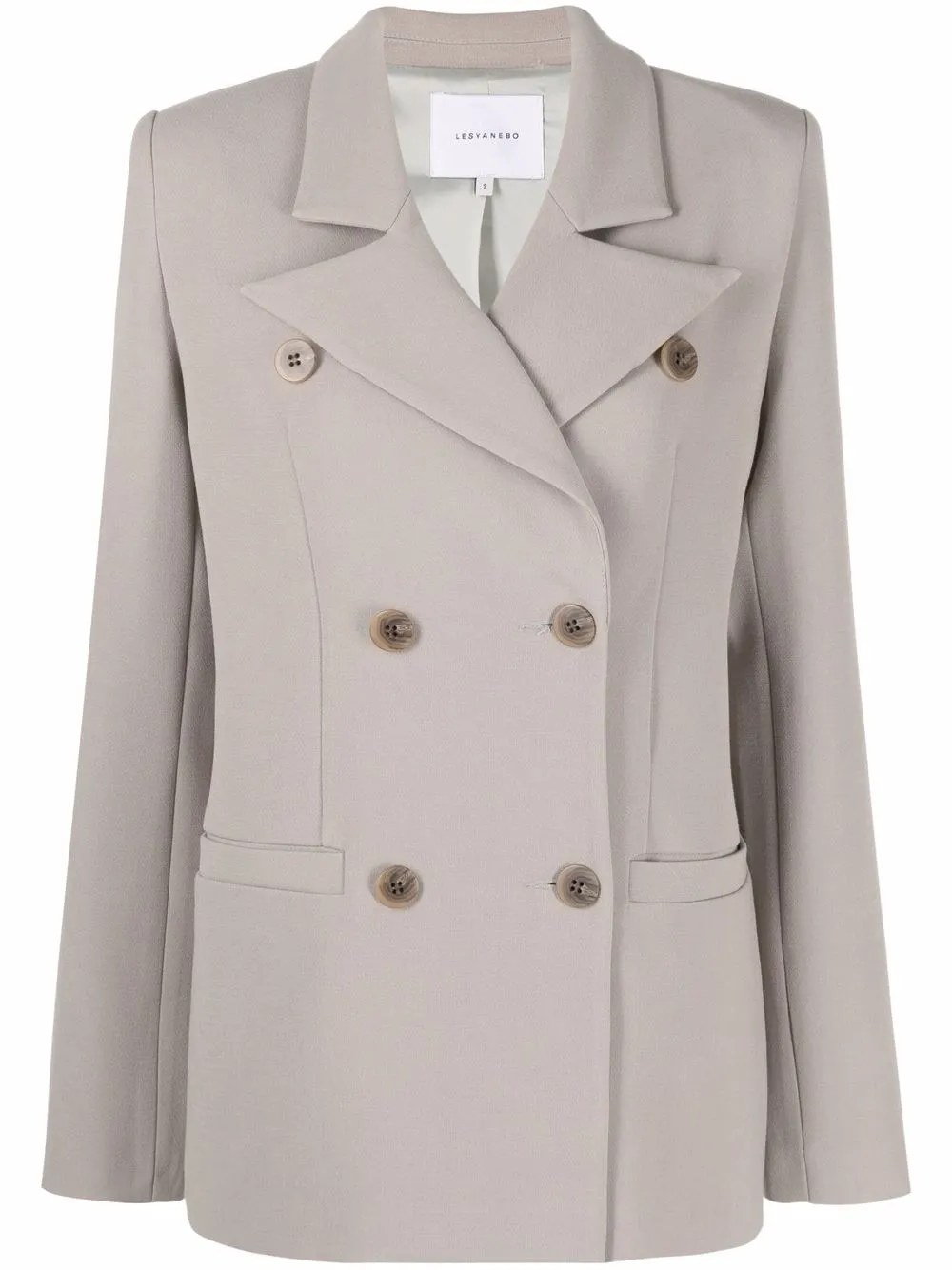 Lesyanebo двубортный блейзер строгого кроя