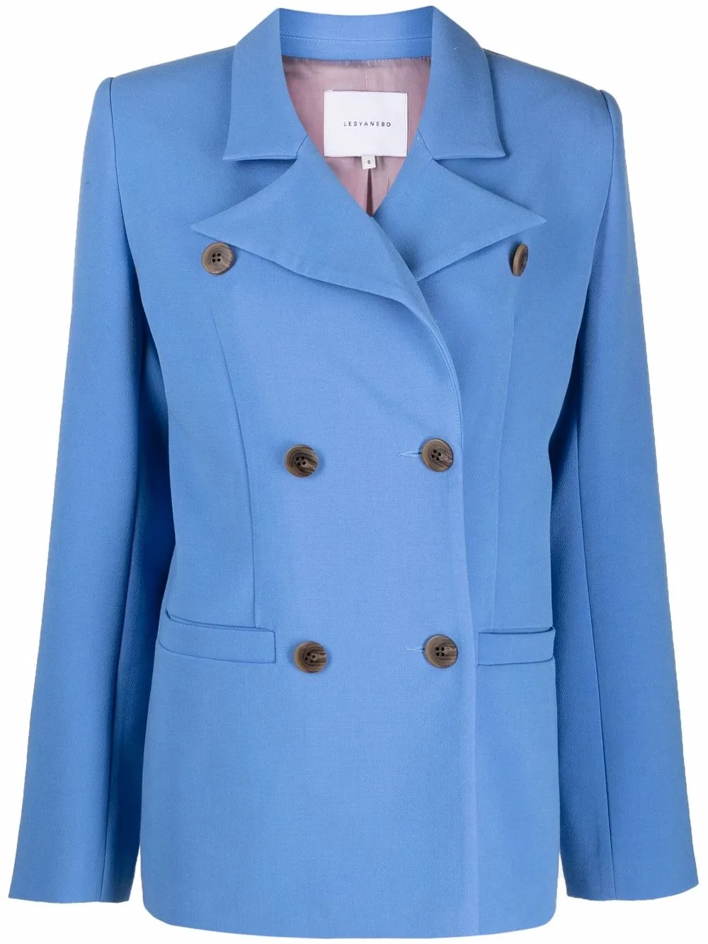 Lesyanebo двубортный блейзер строгого кроя