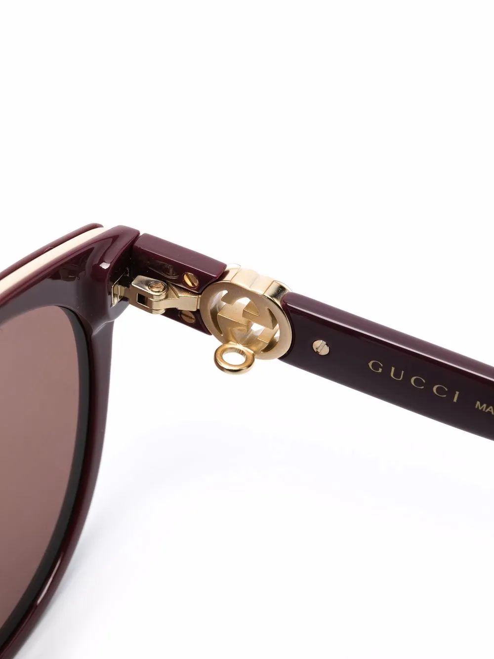 фото Gucci eyewear солнцезащитные очки в круглой оправе