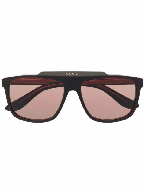 Gucci Eyewear lentes de sol con armazón estilo piloto