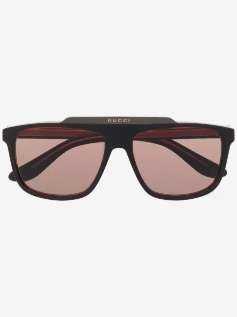 Gucci Eyewear Getönte Pilotenbrille