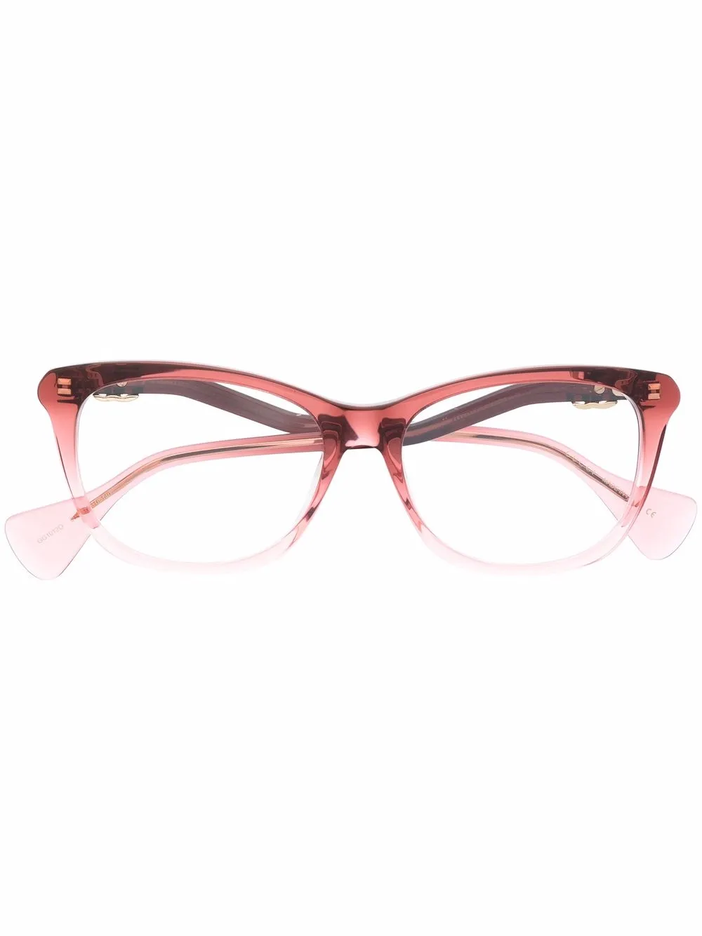 

Gucci Eyewear square frame glasses - Pink