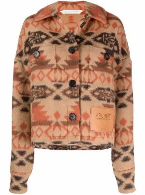 palm angels cropped jacket