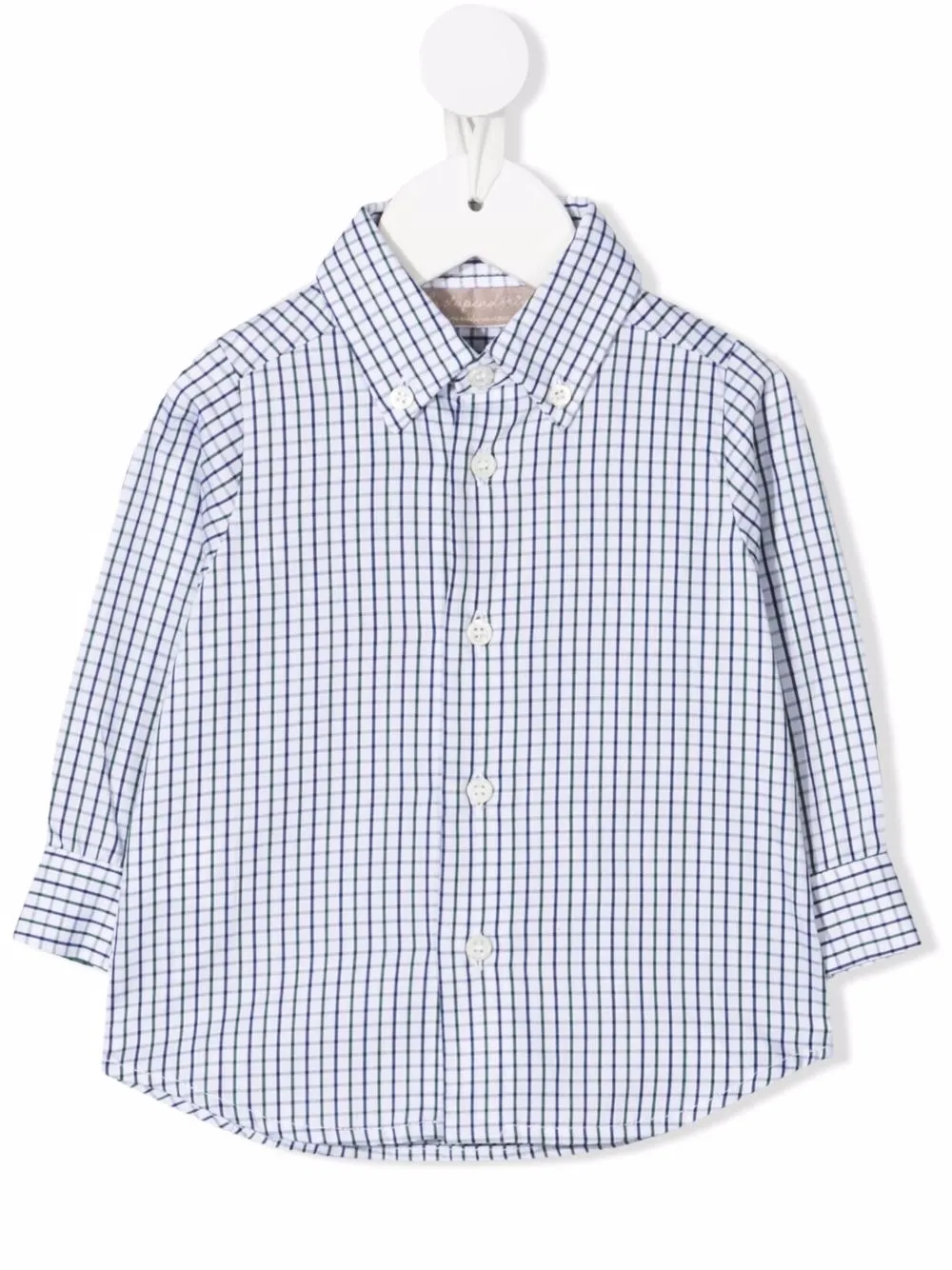 

La Stupenderia camisa con motivo de cuadros gingham - Blanco